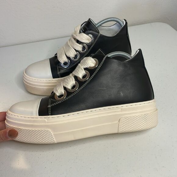 croe (Christian zerotre) Calipso 200 Black Cream Laces Chunky platform Size 39 - Picture 8 of 11